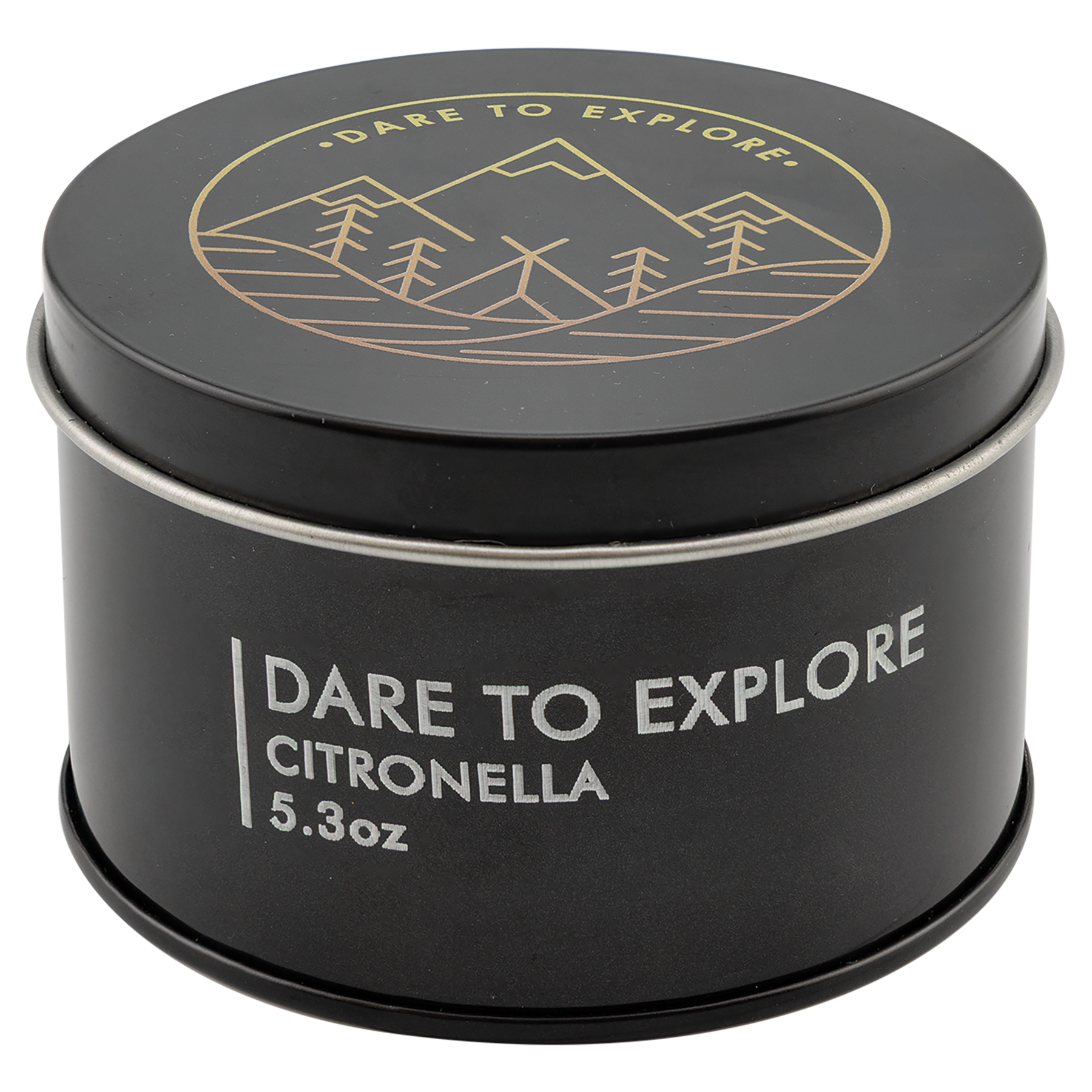 5.3 oz. Candle in Black Metal Tin