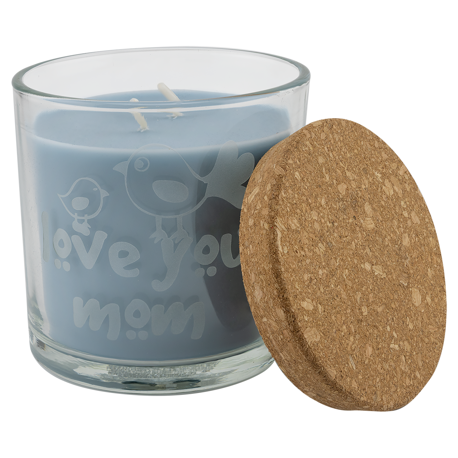 14 oz. Candle in Glass Holder with Cork Lid