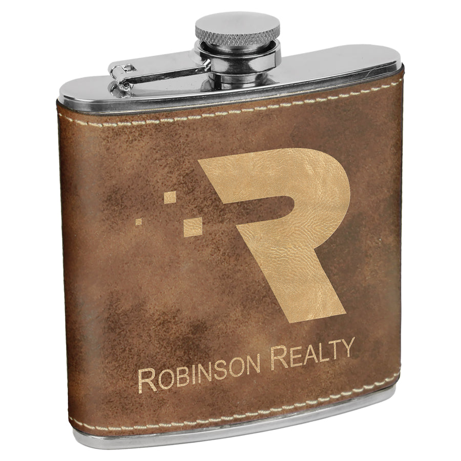6 oz. Leatherette Flask