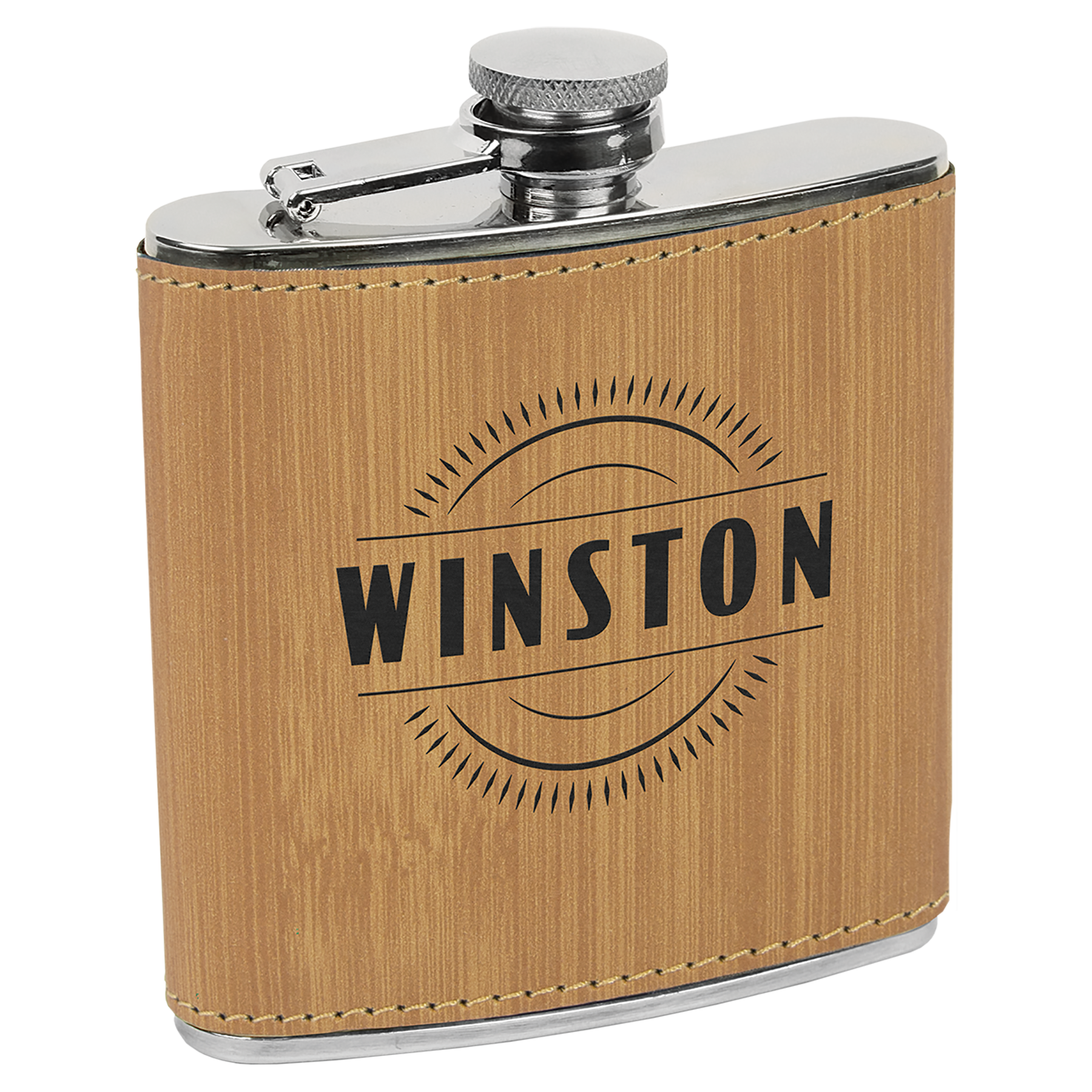 6 oz. Leatherette Flask