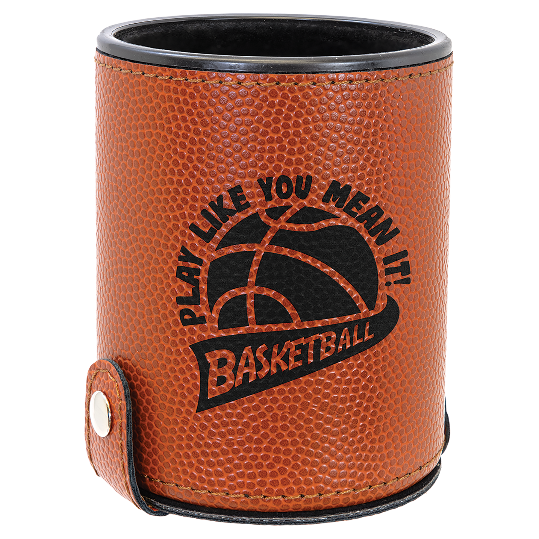 3-1/8" x 3-1/8" Leatherette Dice Cup with 5 Dice