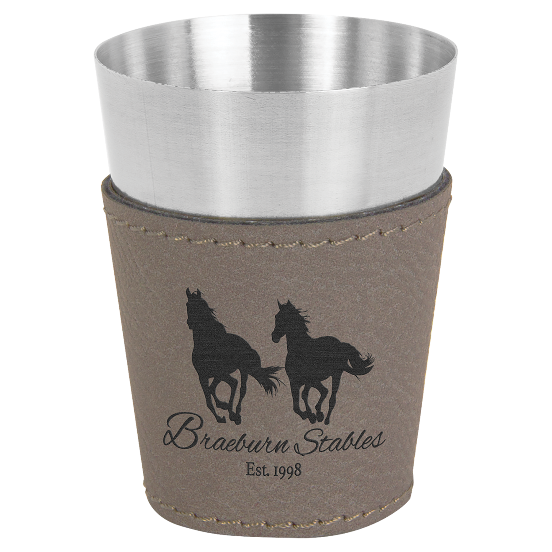 2 oz. Leatherette Shot Glass