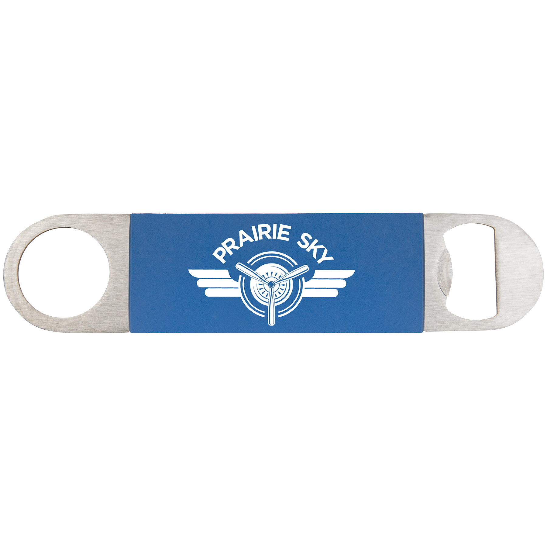 1-1/2" x 7" Bottle Opener with Leatherette Grip