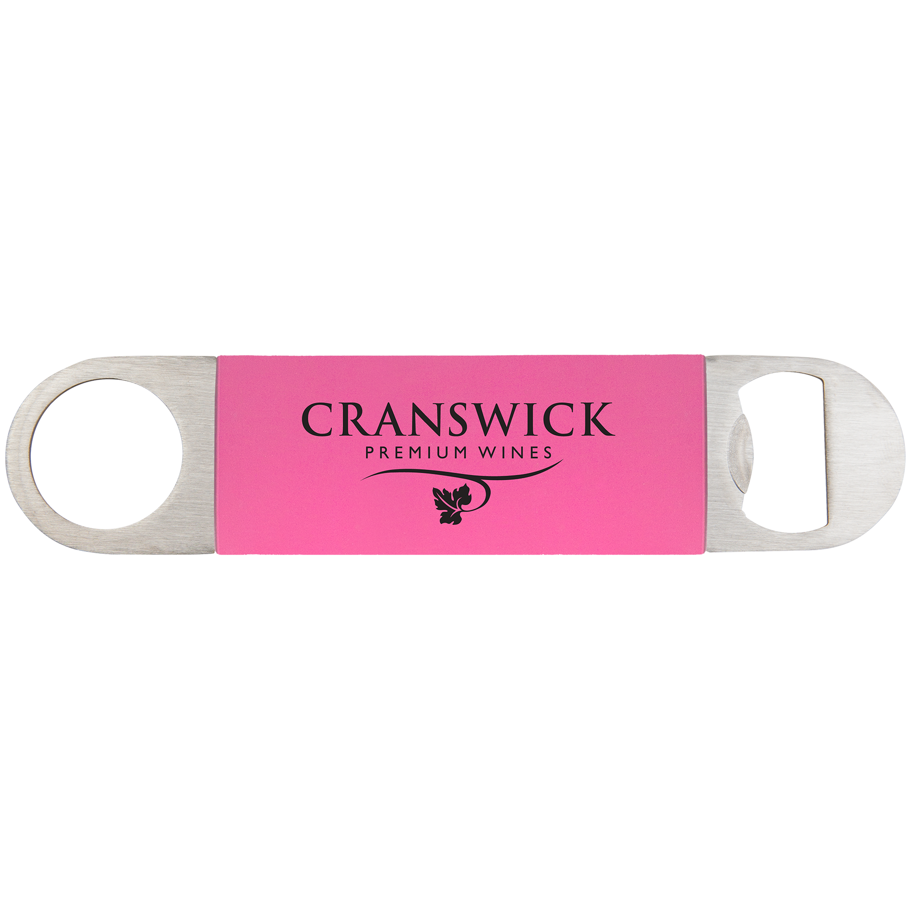 1-1/2" x 7" Bottle Opener with Leatherette Grip