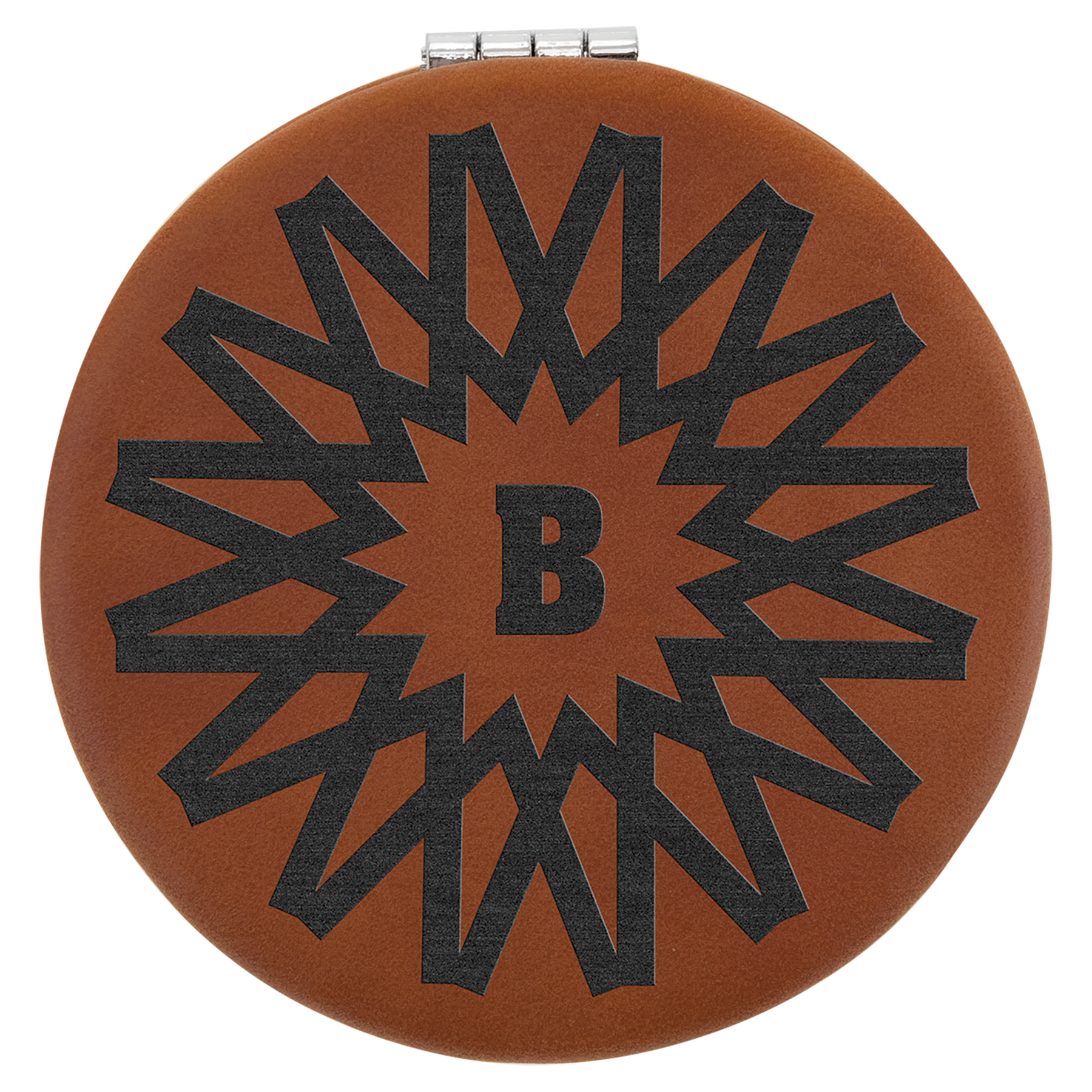 2-1/2" Leatherette Compact Mirror
