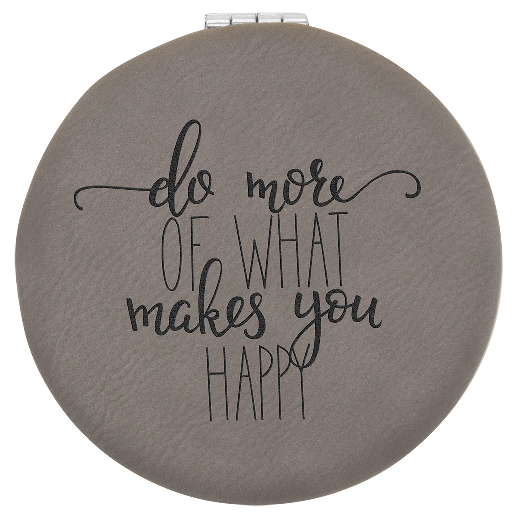 2-1/2" Leatherette Compact Mirror