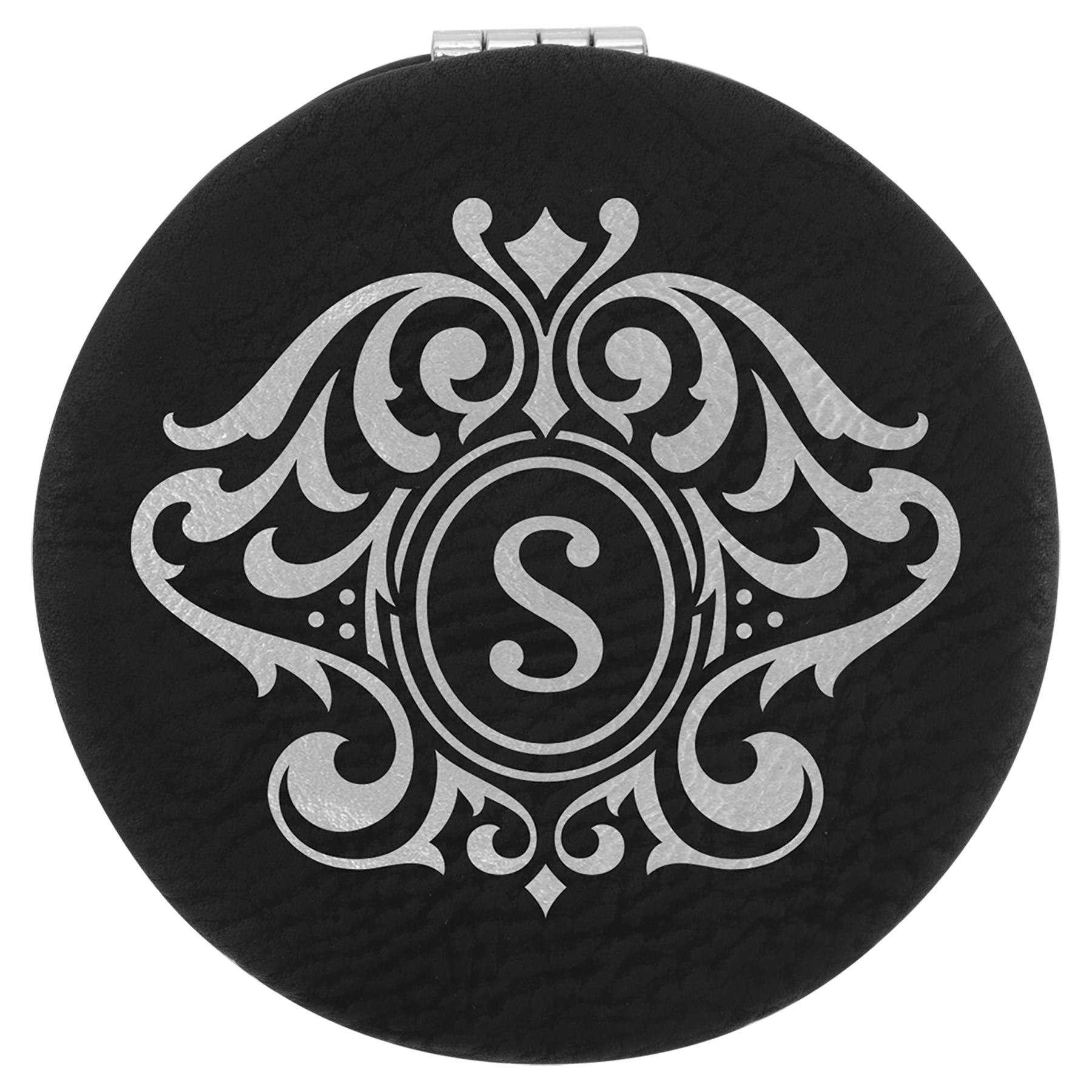 2-1/2" Leatherette Compact Mirror
