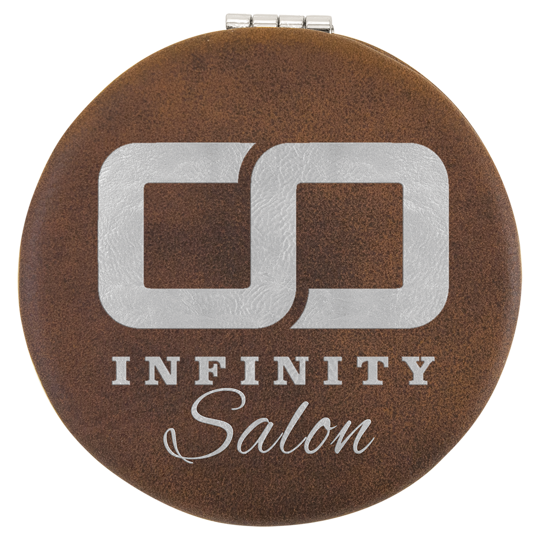 2-1/2" Leatherette Compact Mirror