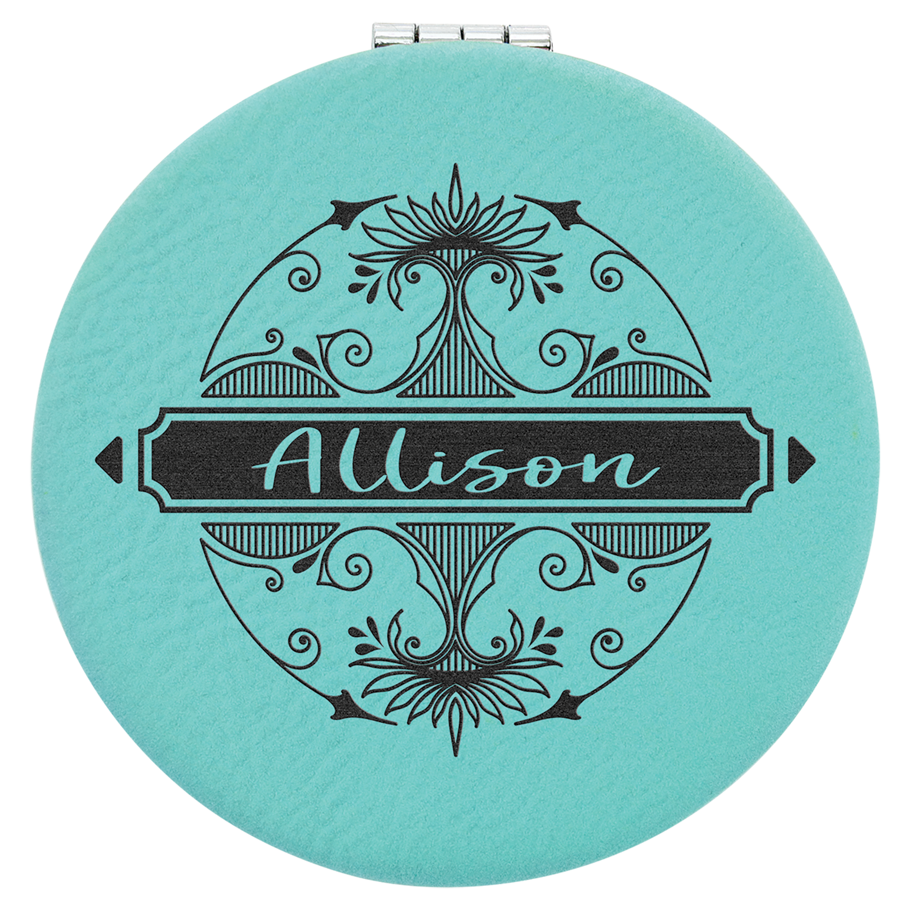 2-1/2" Leatherette Compact Mirror