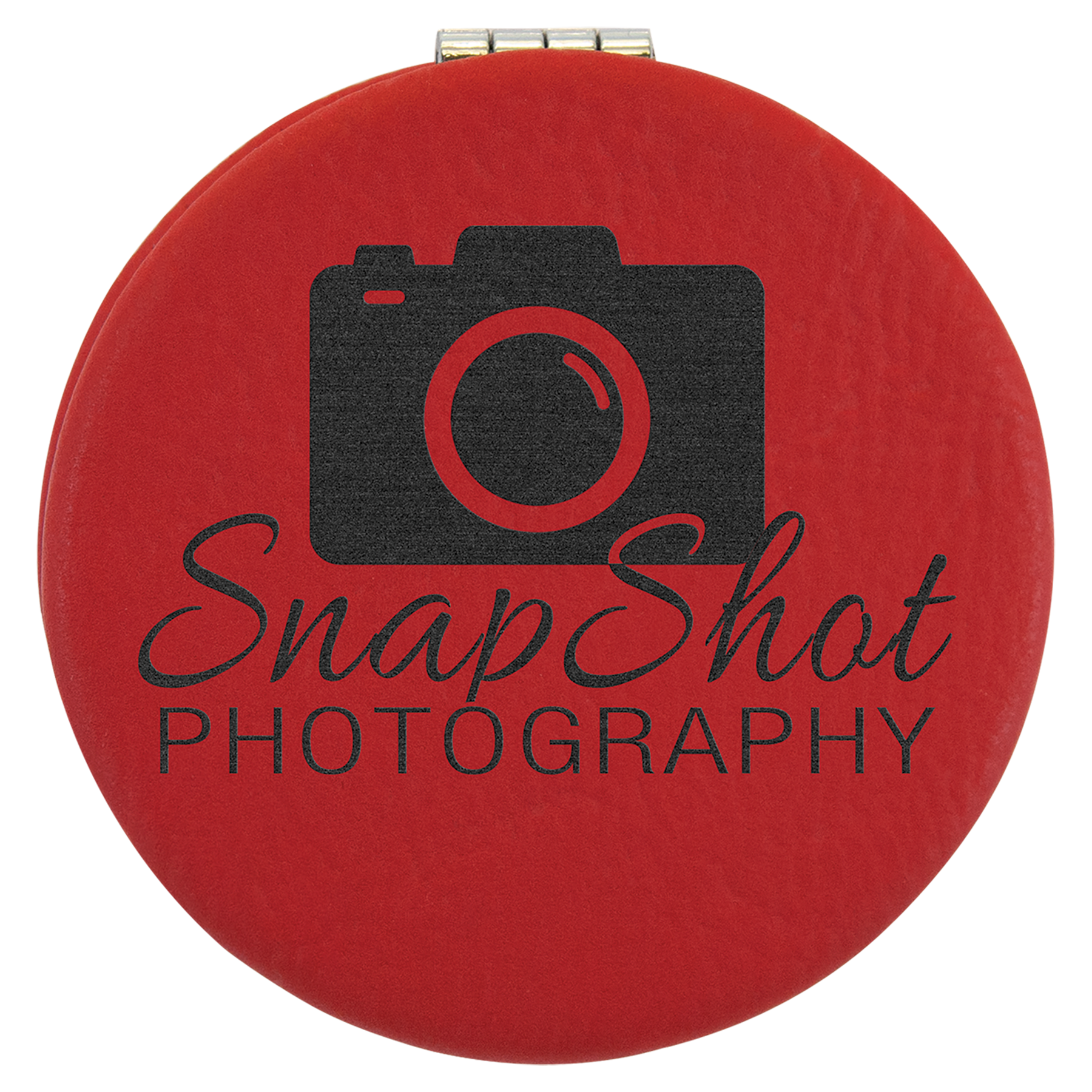 2-1/2" Leatherette Compact Mirror
