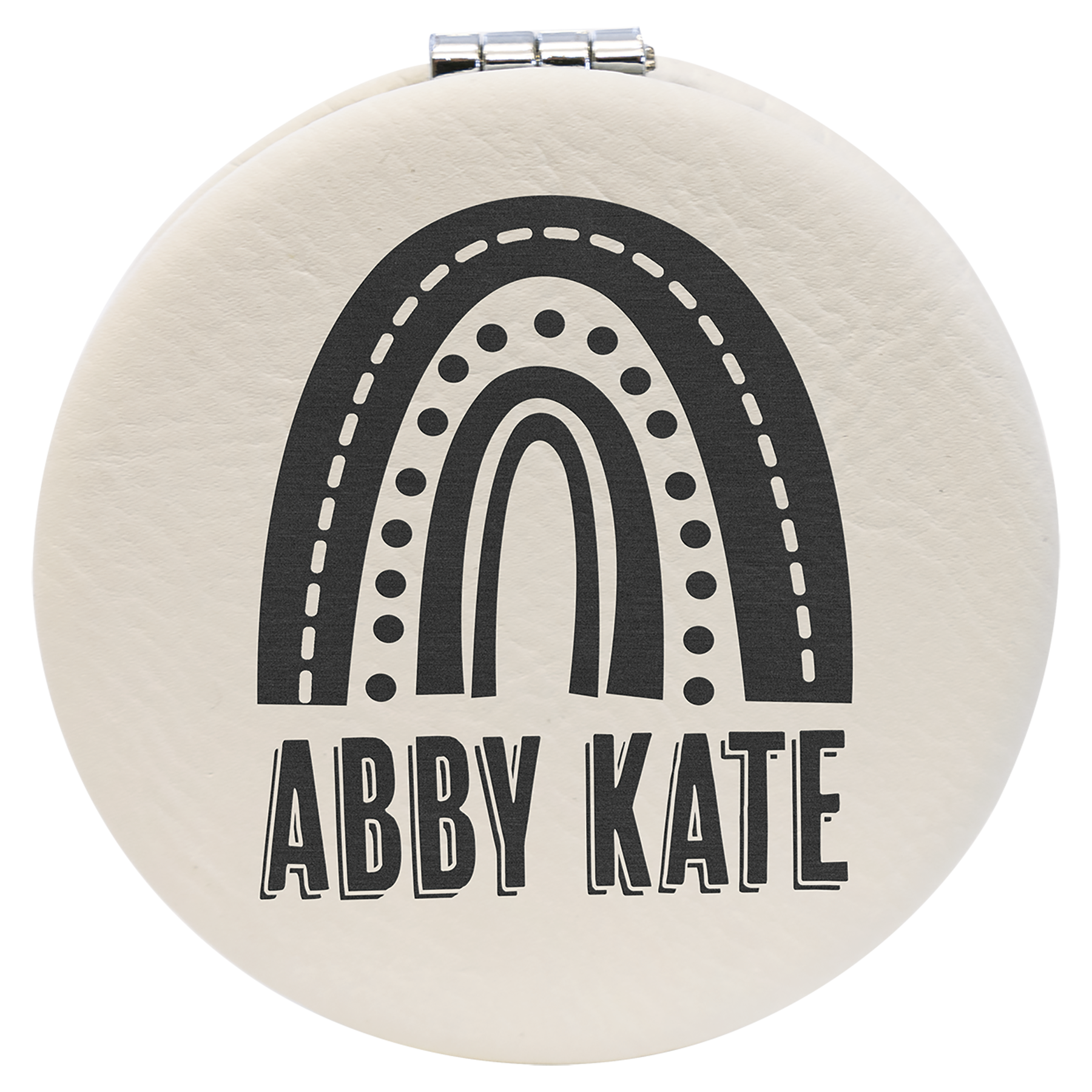 2-1/2" Leatherette Compact Mirror