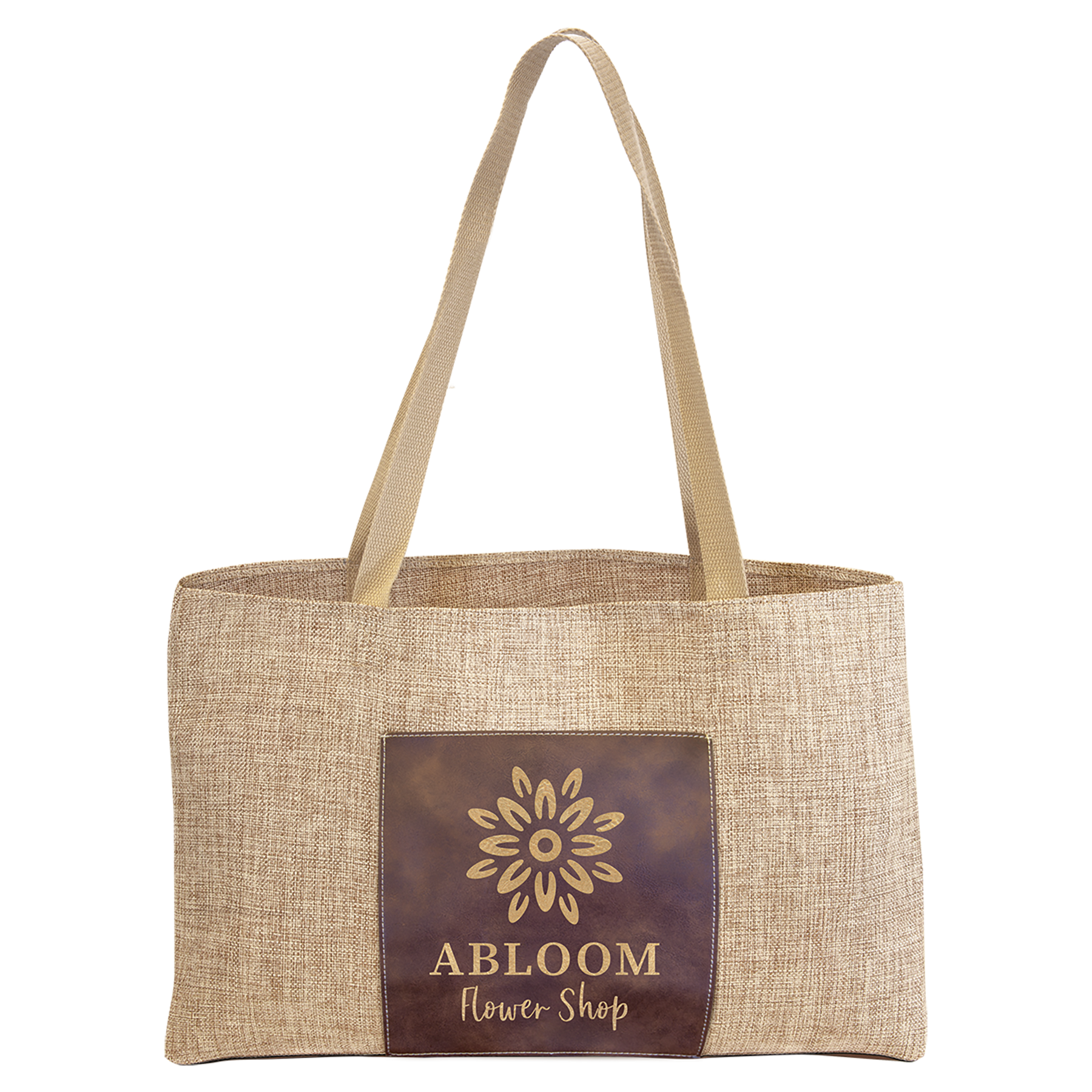 19" x 12" Tote Bags with 5" Leatherette Gusset