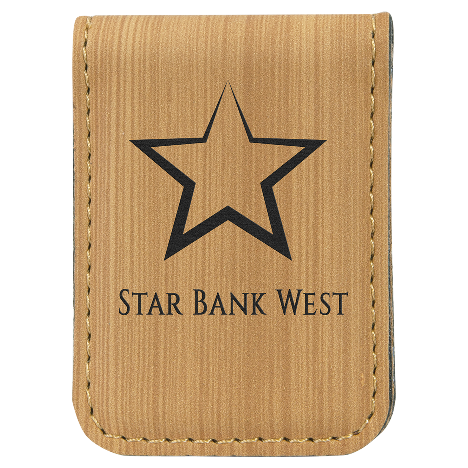 1-3/4" x 2-1/2" Leatherette Money Clips