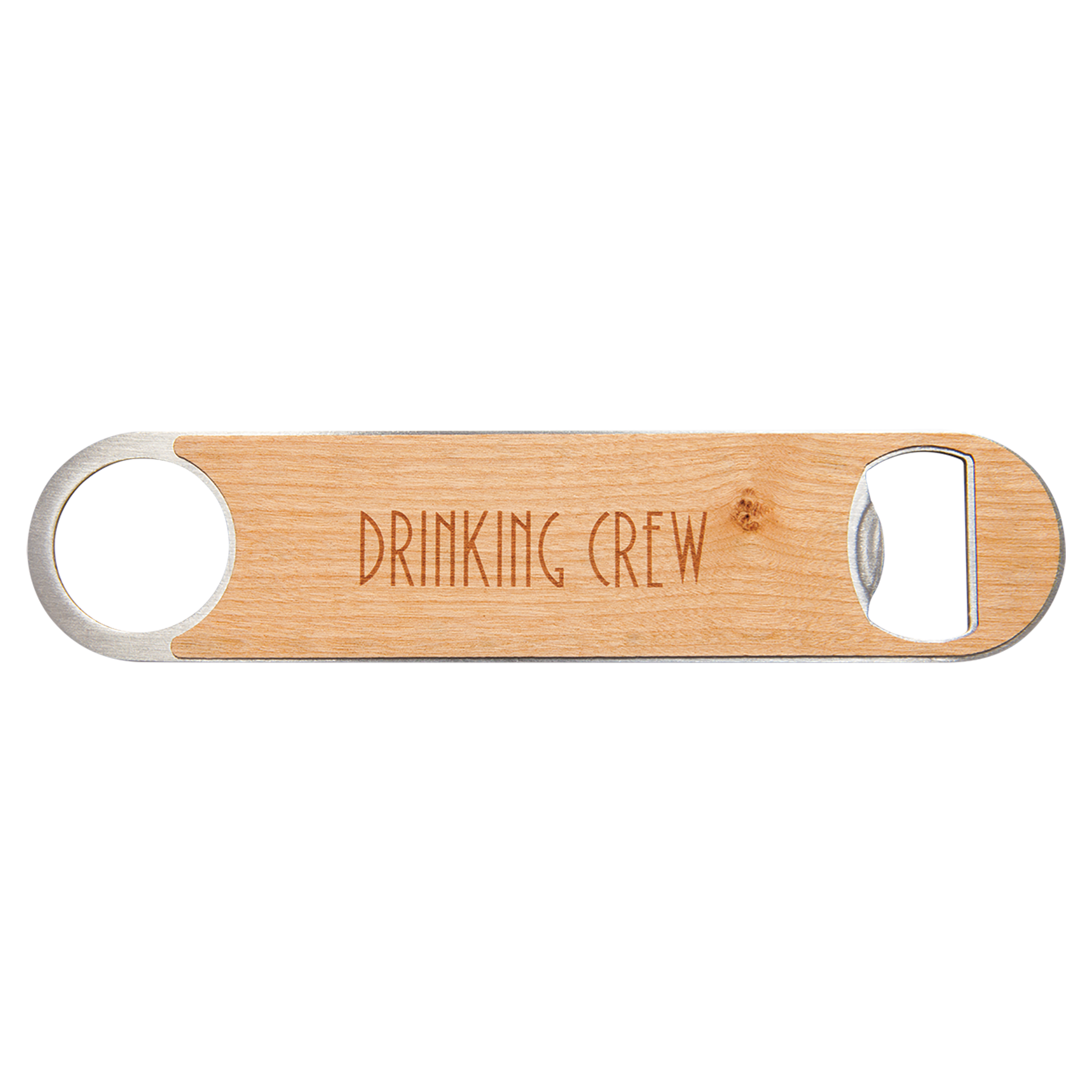 1-1/2" x 7" Bottle Opener with Leatherette Grip