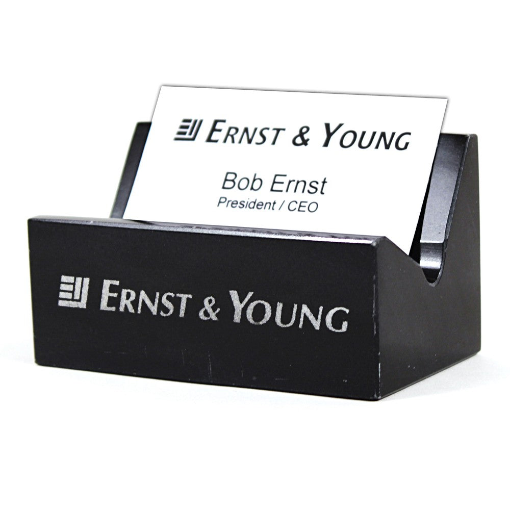 Black Marble Business Card Holder