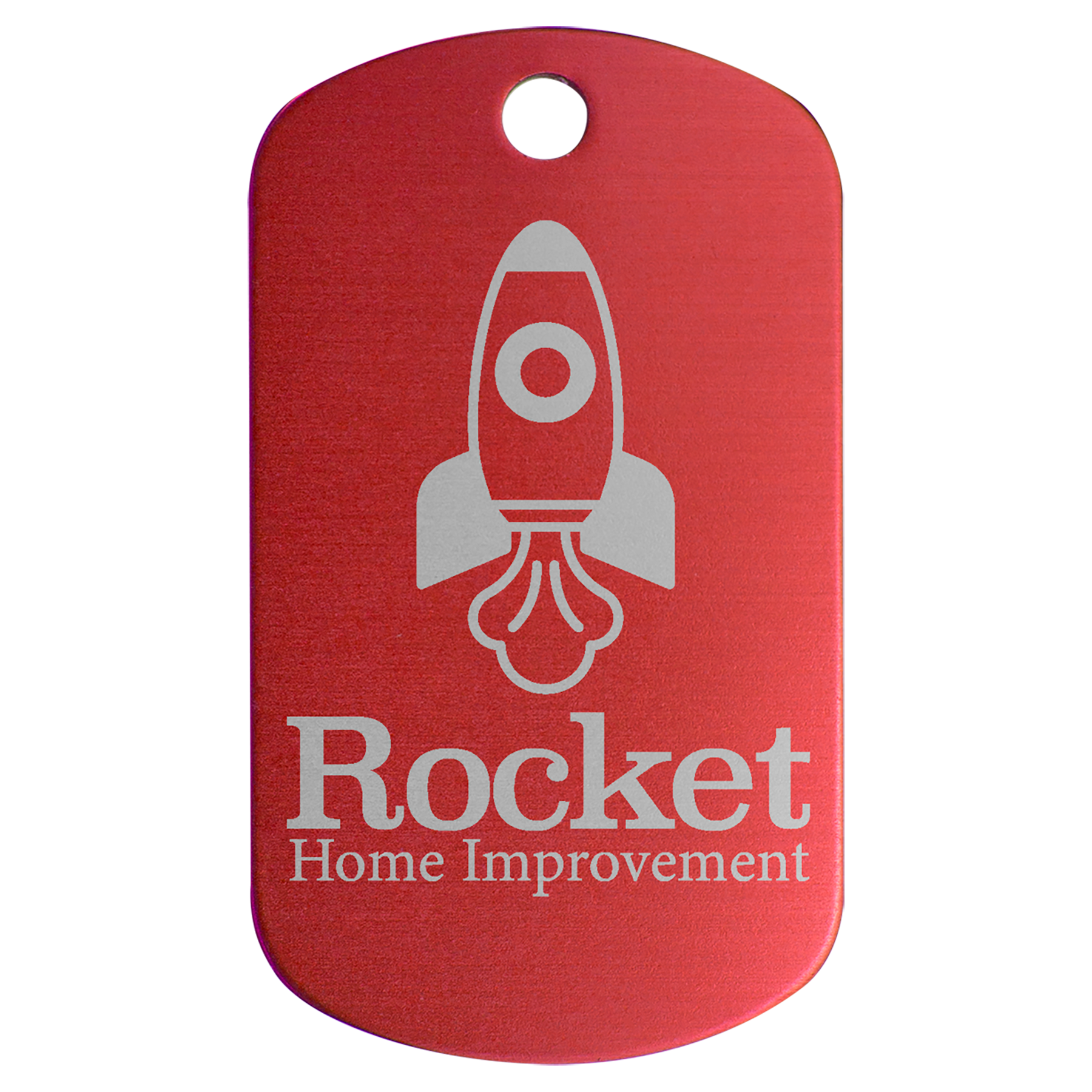 1" x 2" Anodized Aluminum G.I. Tag