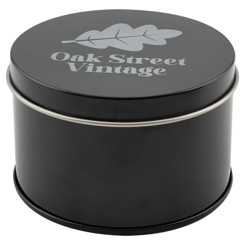 5.3 oz. Candle in Black Metal Tin