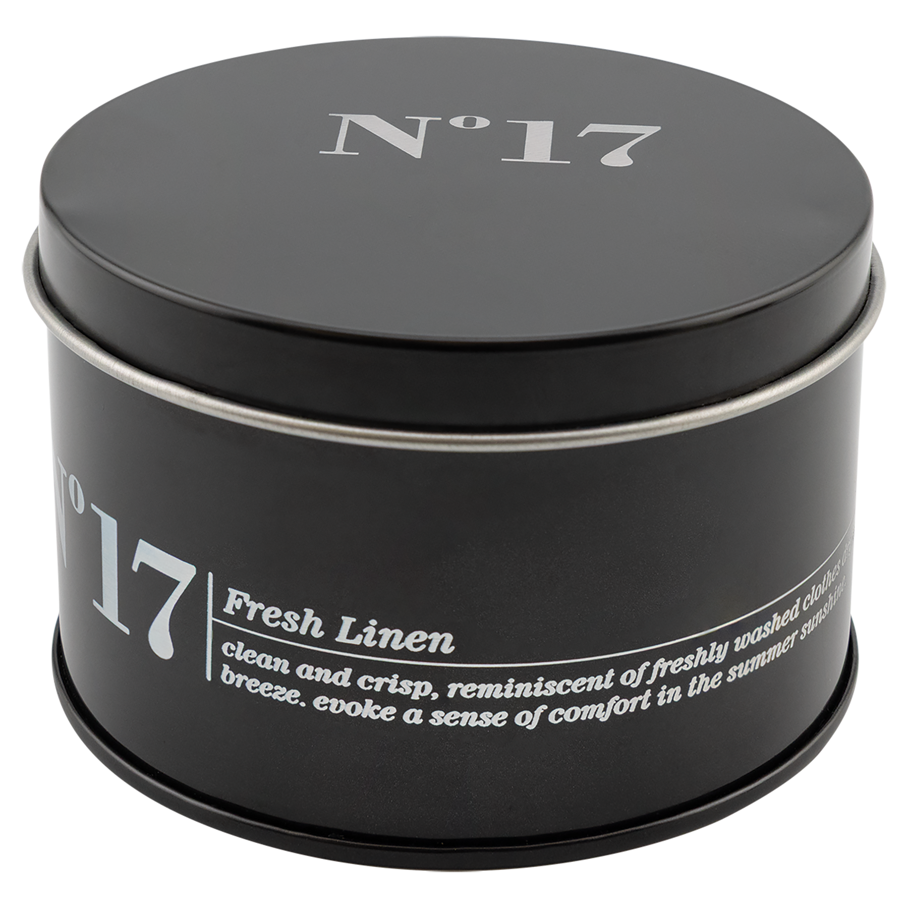 5.3 oz. Candle in Black Metal Tin