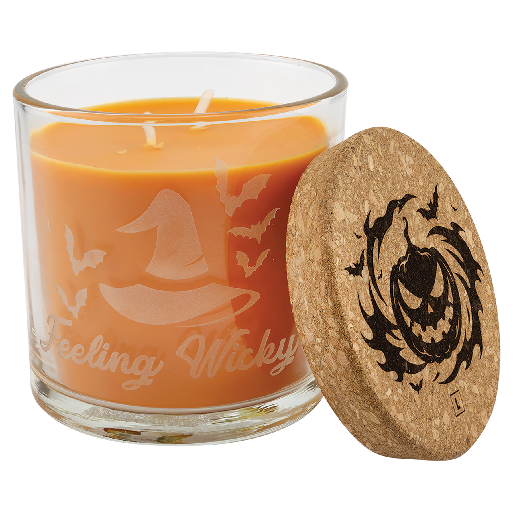 14 oz. Candle in Glass Holder with Cork Lid