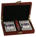 Rosewood Finish Card and Dice Set