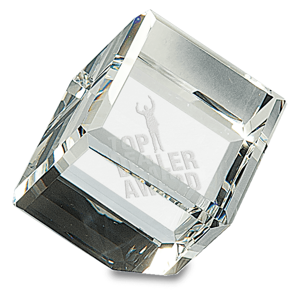 2 1/2" x 2 1/2" Crystal Cube