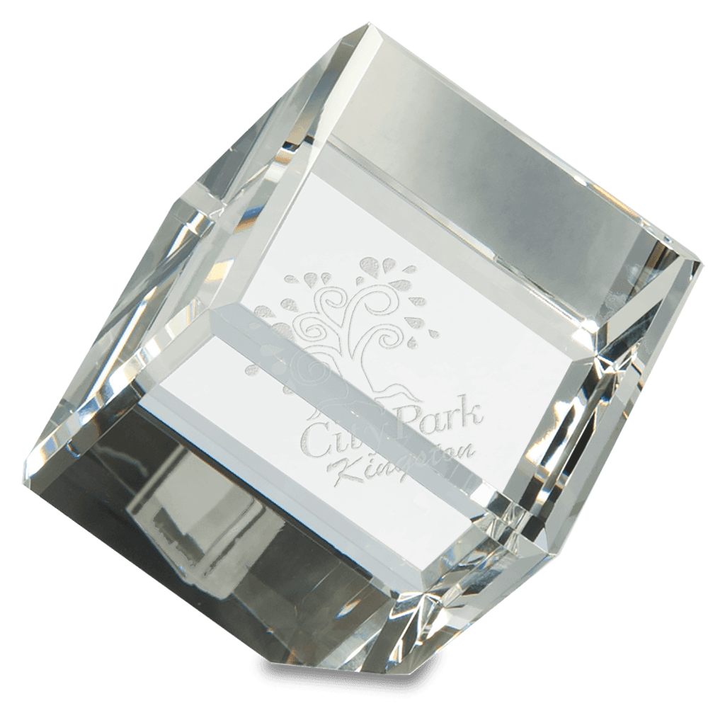 3" x 3" Crystal Cube