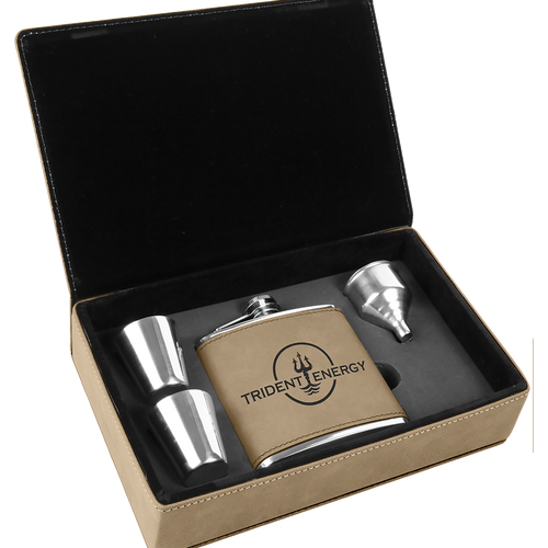 6 oz. Leatherette Flask