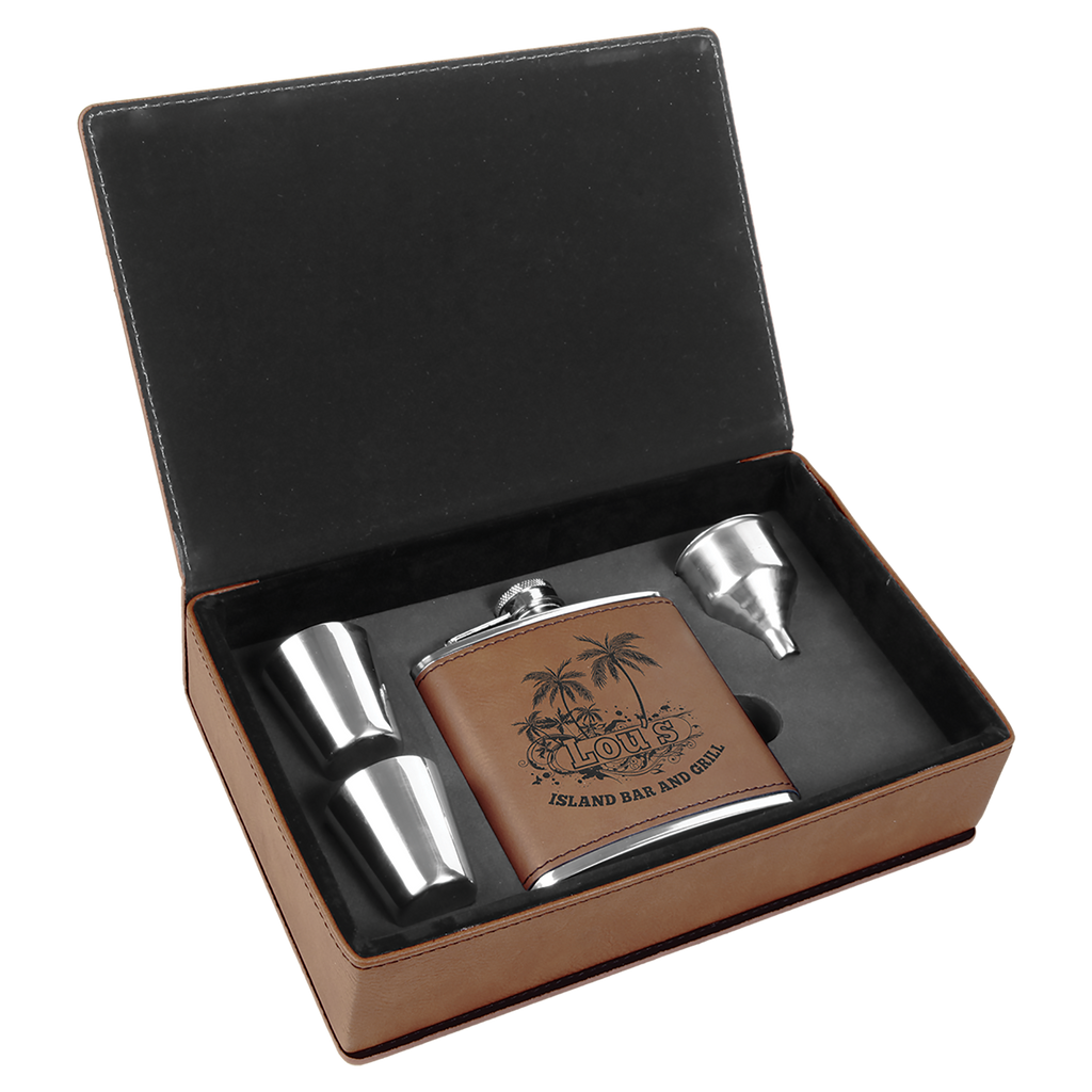 6 oz. Leatherette Flask