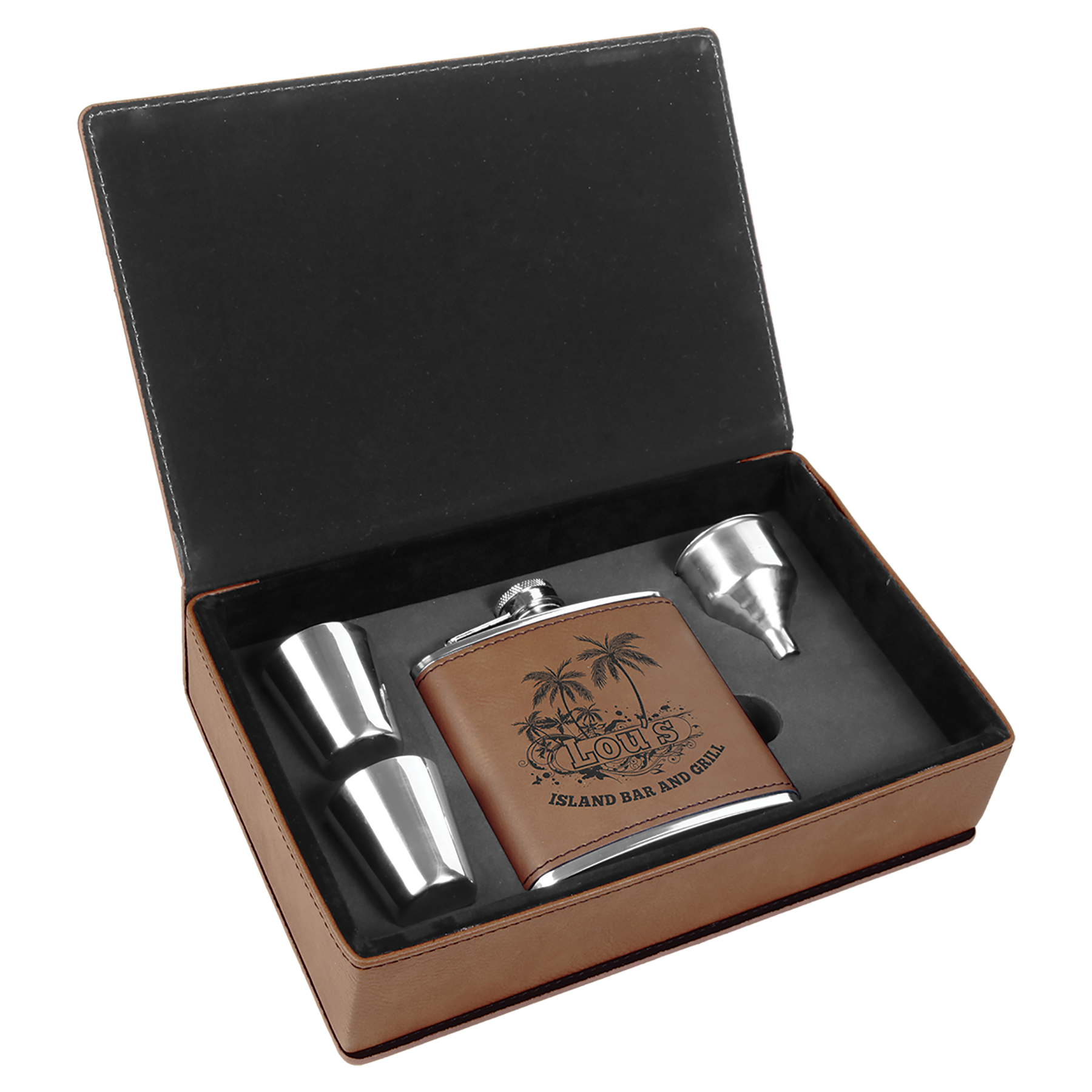 6 oz. Leatherette Flask