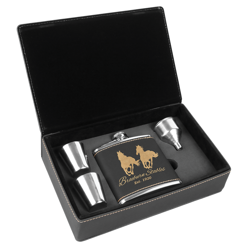 6 oz. Leatherette Flask