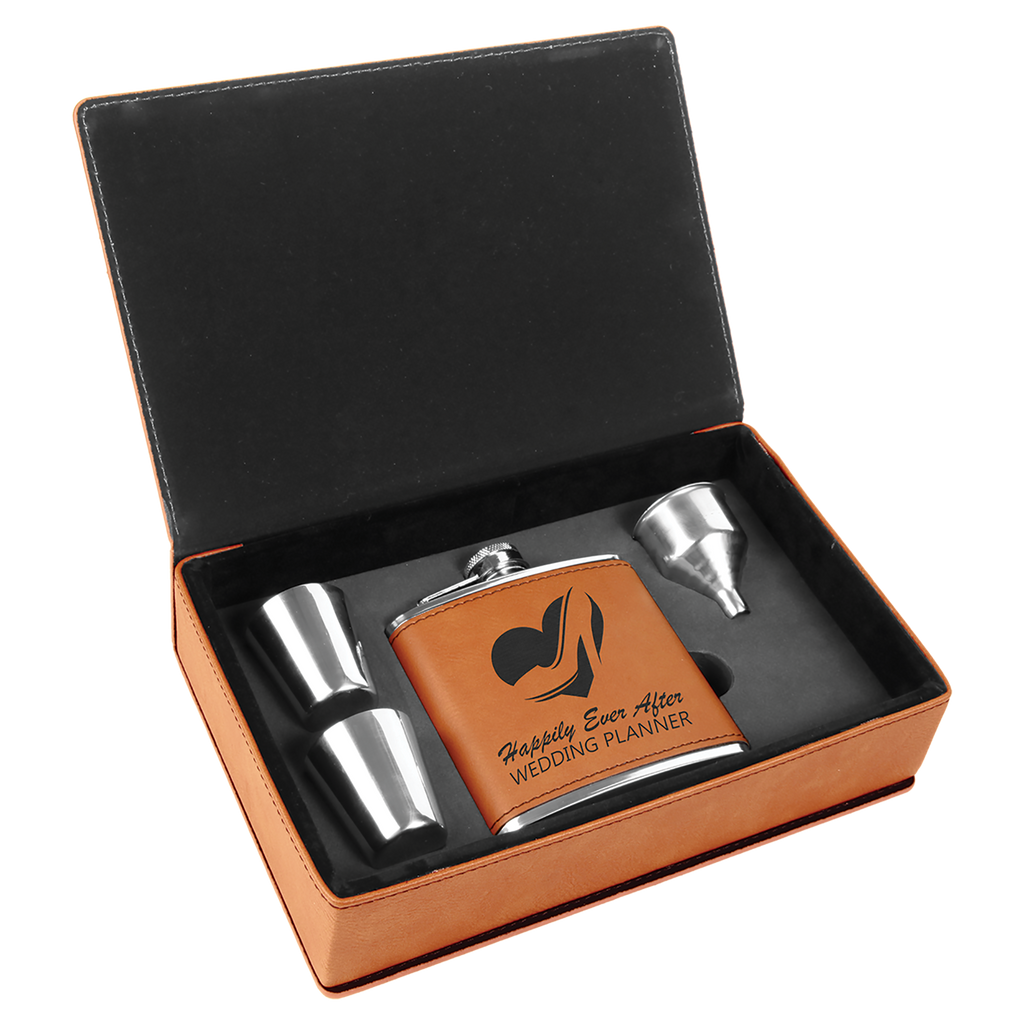 6 oz. Leatherette Flask