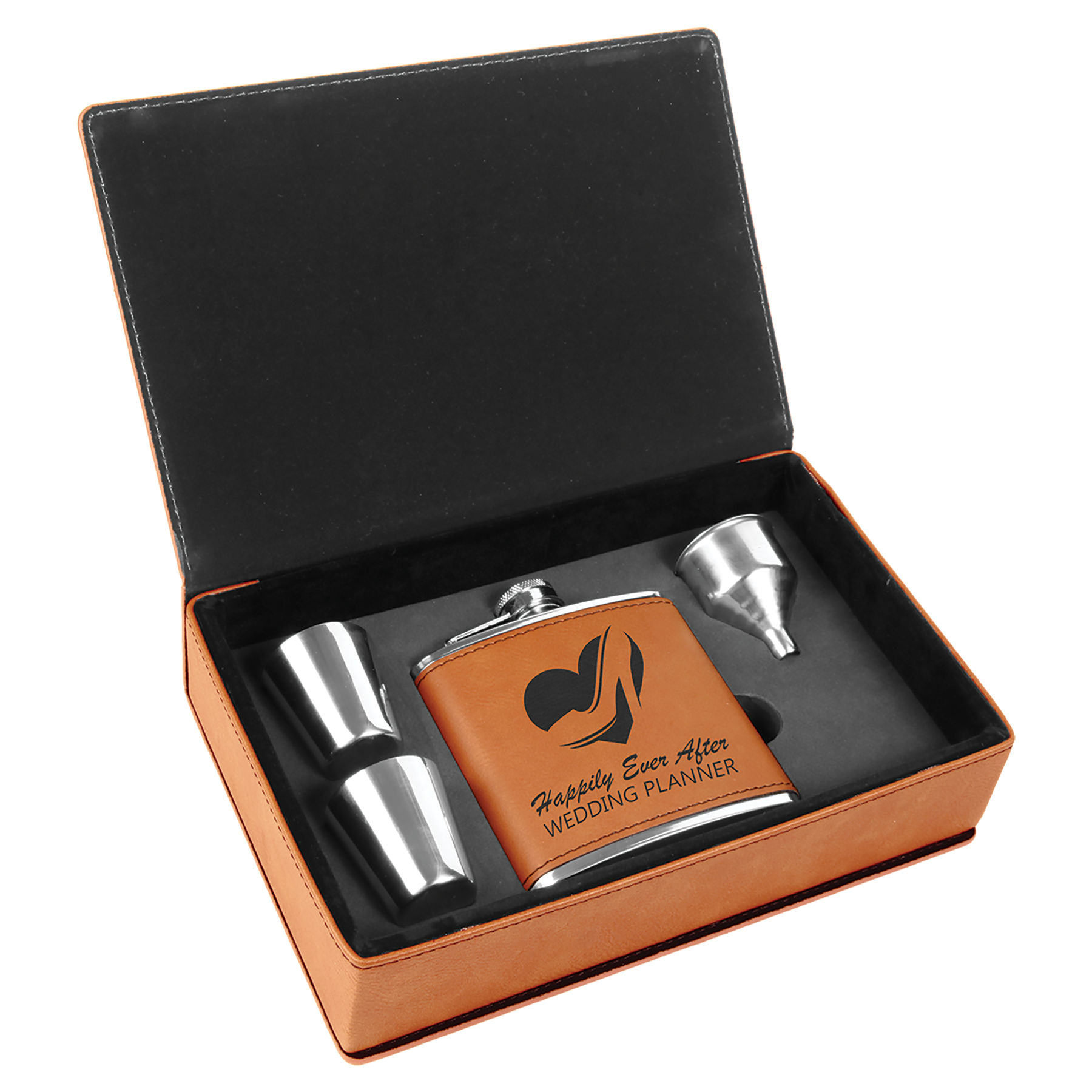 6 oz. Leatherette Flask