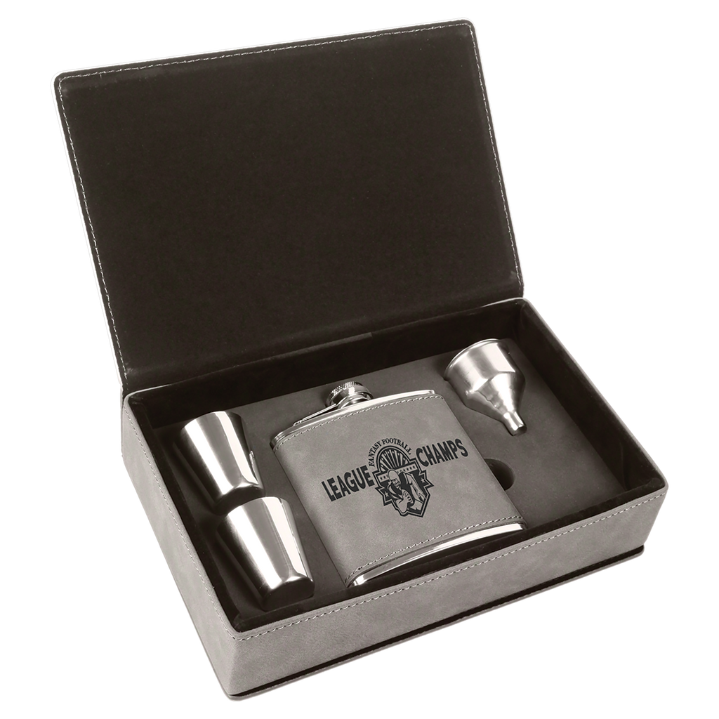 6 oz. Leatherette Flask