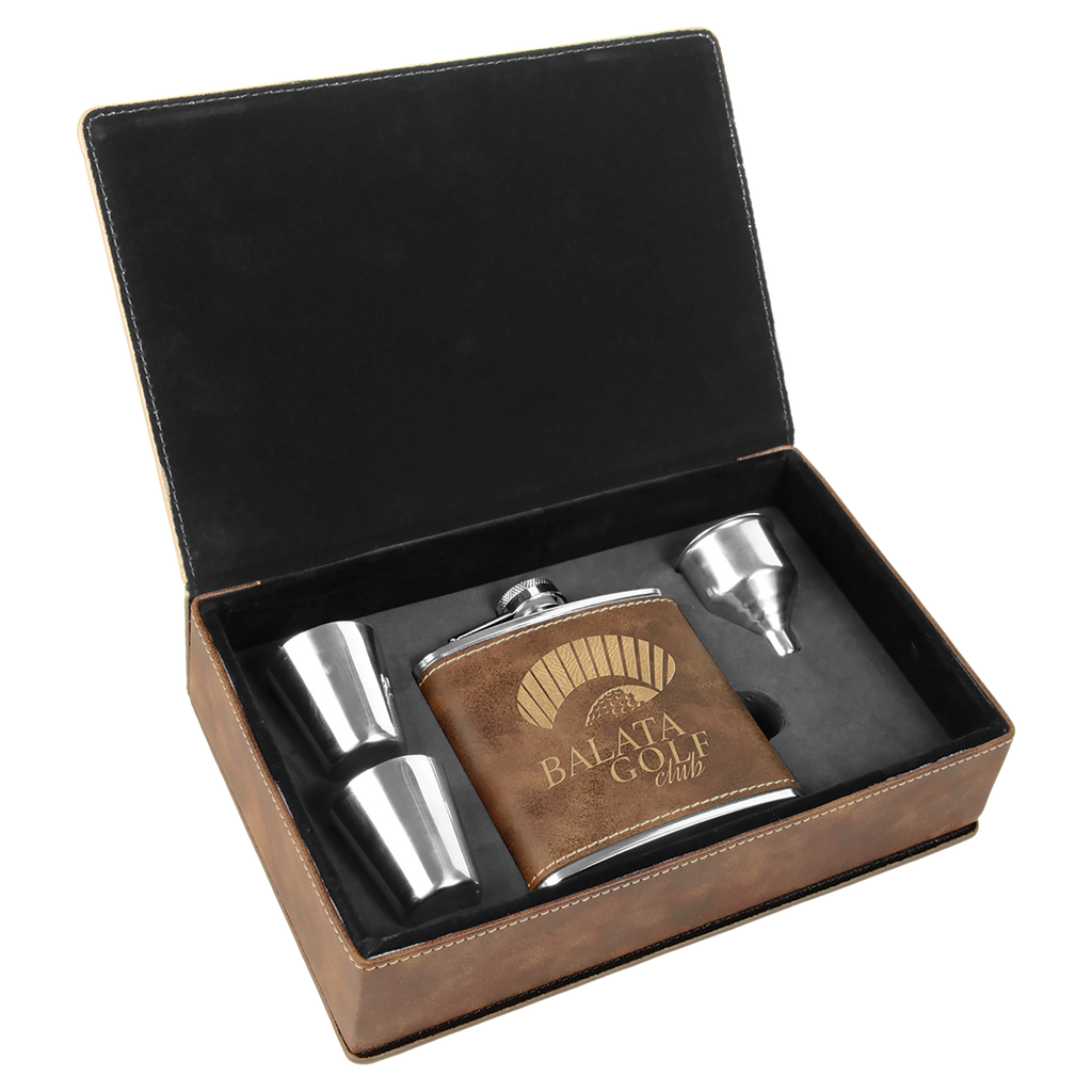 6 oz. Leatherette Flask