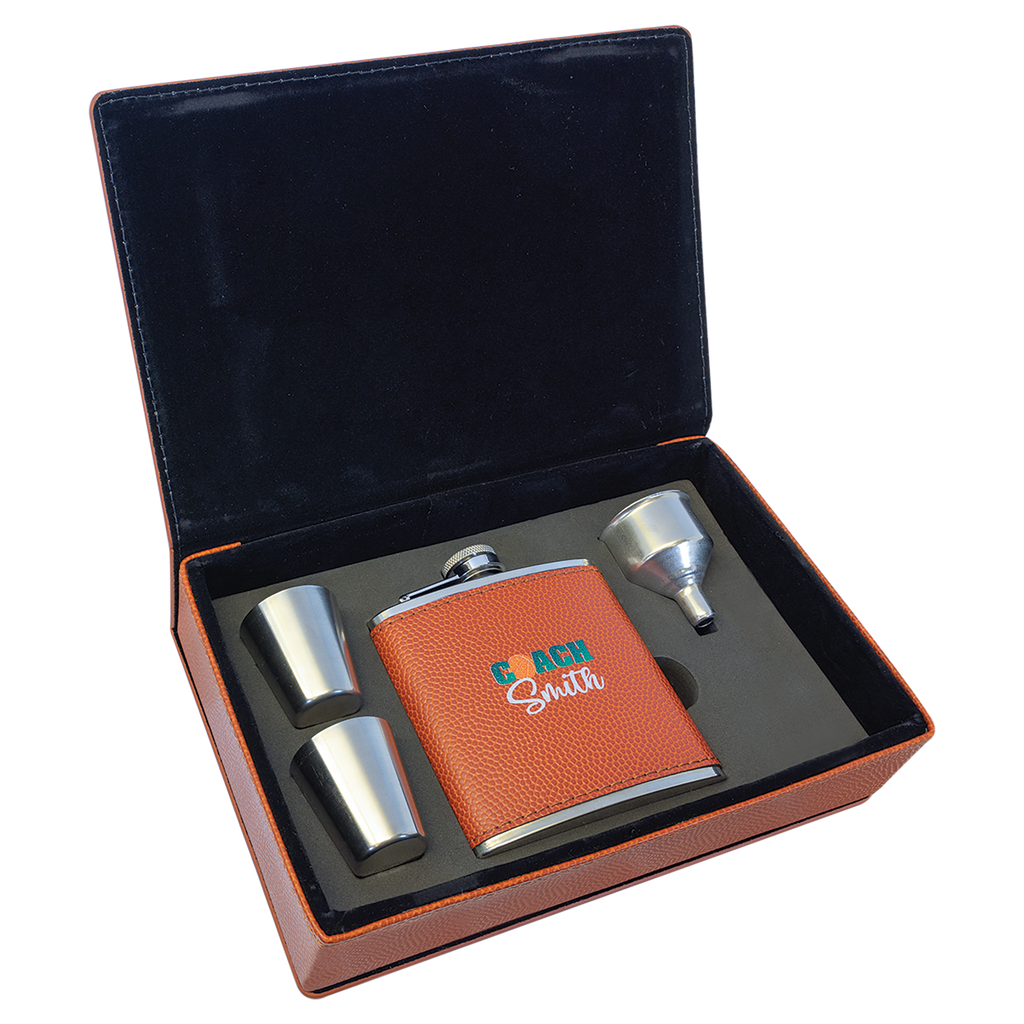 6 oz. Leatherette Flask