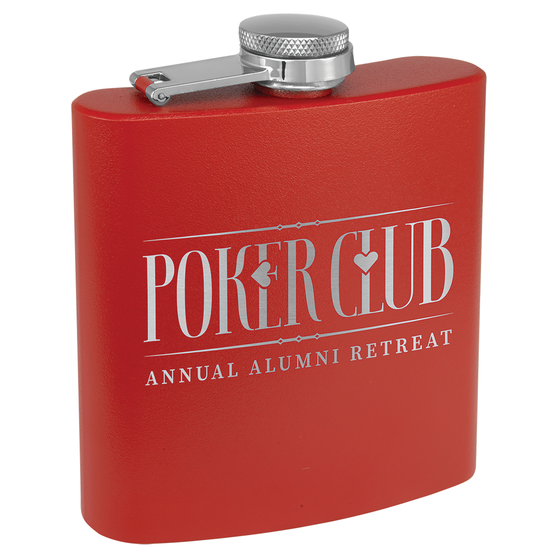 6 oz. Powder Coated Stainless Steel Flask