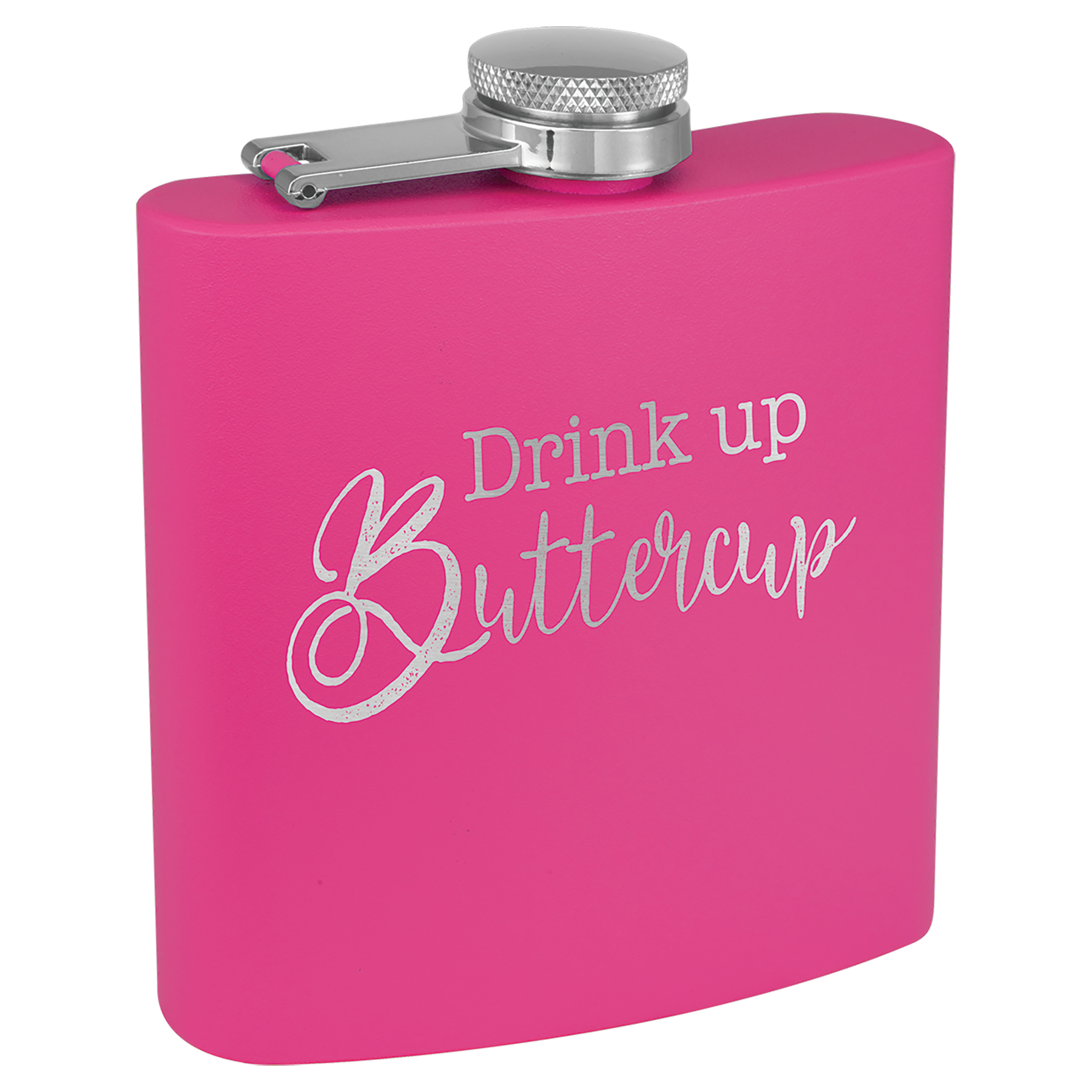 6 oz. Powder Coated Stainless Steel Flask