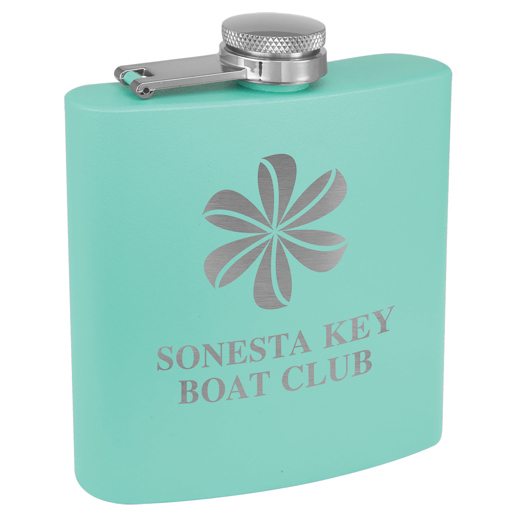 6 oz. Powder Coated Stainless Steel Flask