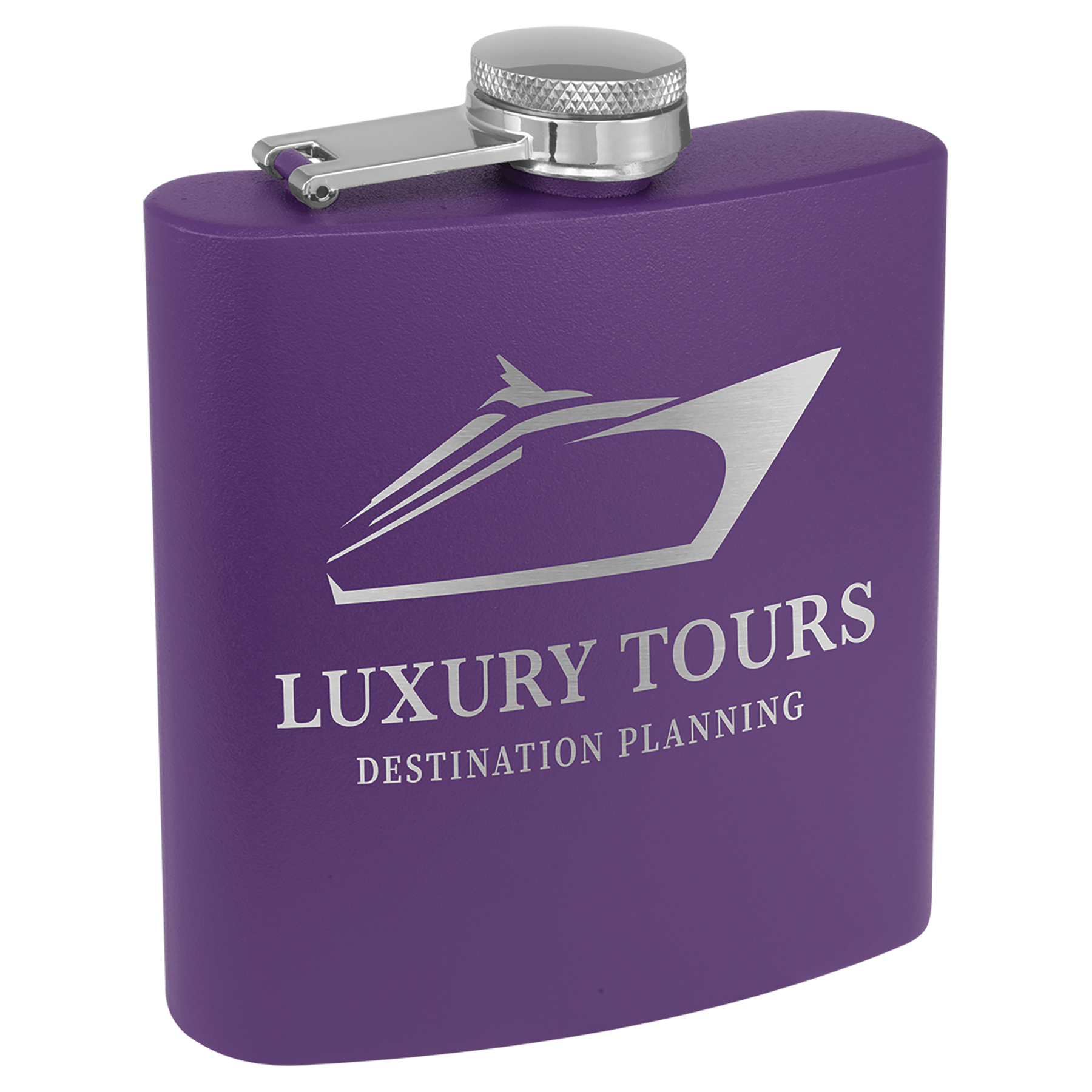 6 oz. Powder Coated Stainless Steel Flask