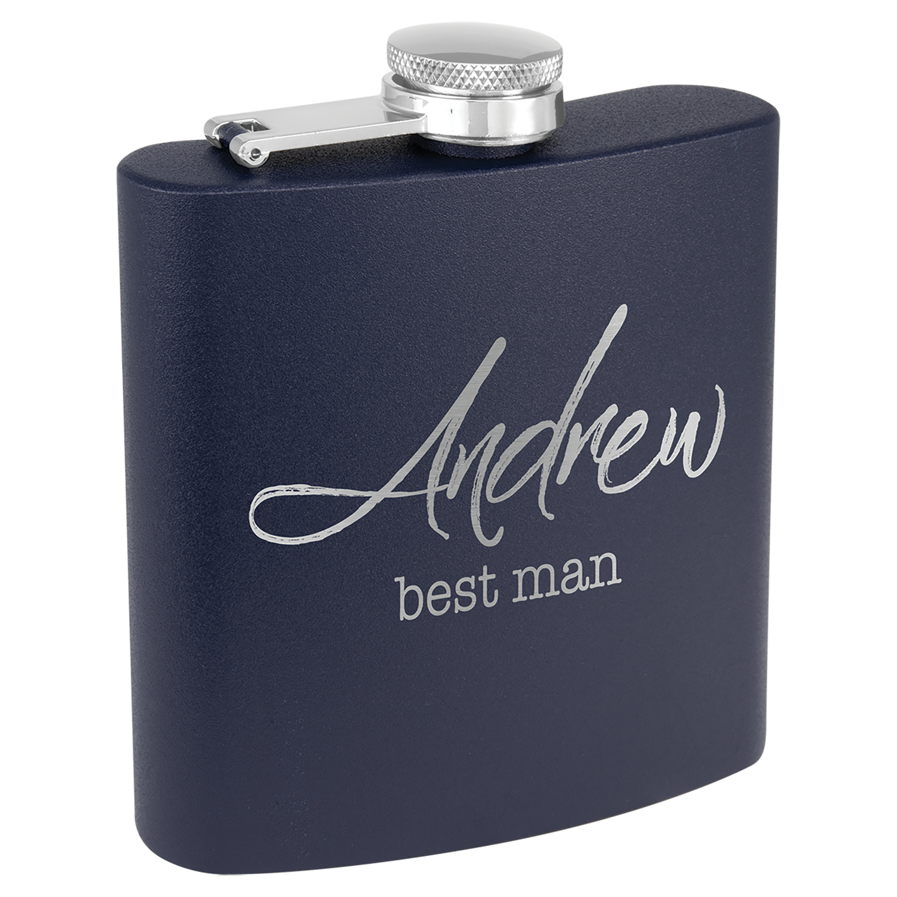 6 oz. Powder Coated Stainless Steel Flask