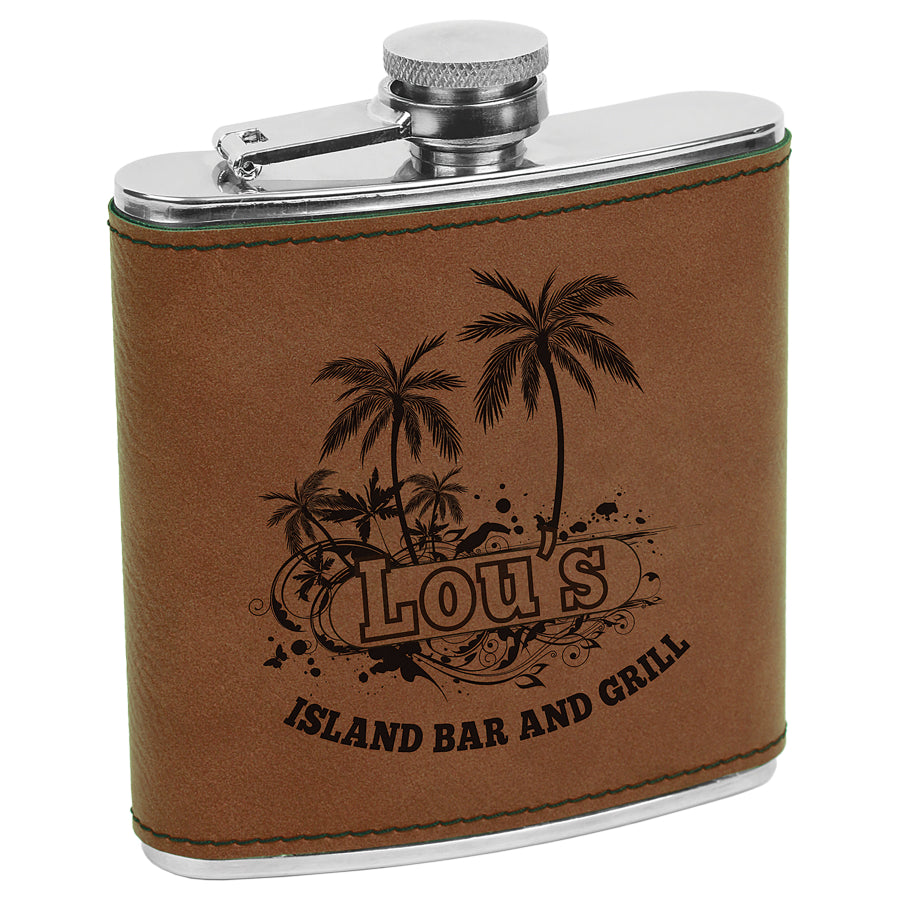 6 oz. Leatherette Flask
