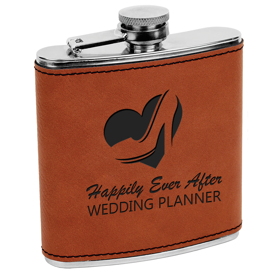 6 oz. Leatherette Flask