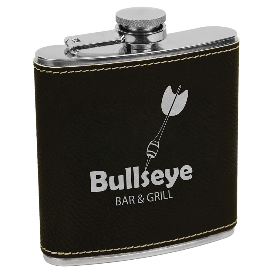 6 oz. Leatherette Flask