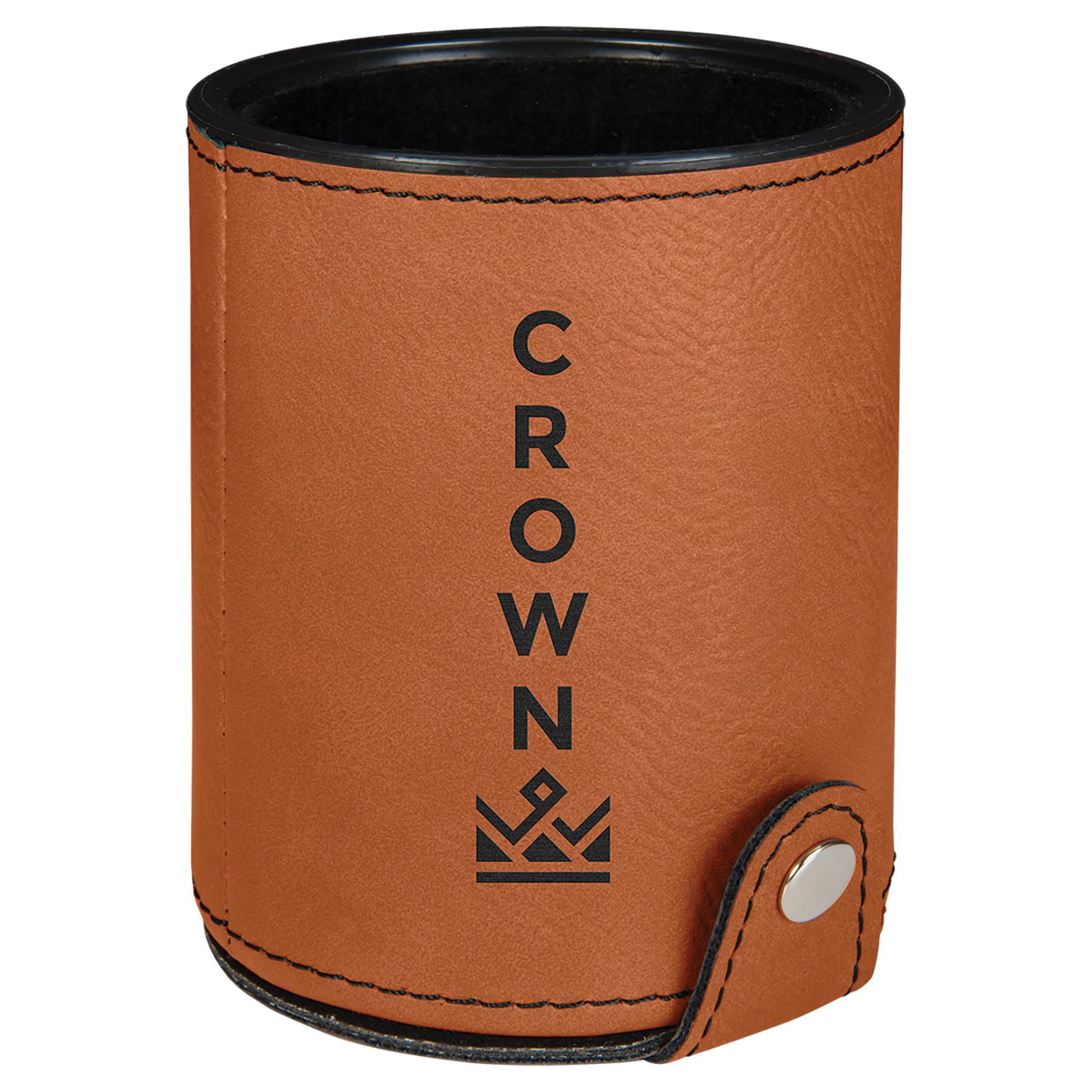 3-1/8" x 3-1/8" Leatherette Dice Cup with 5 Dice