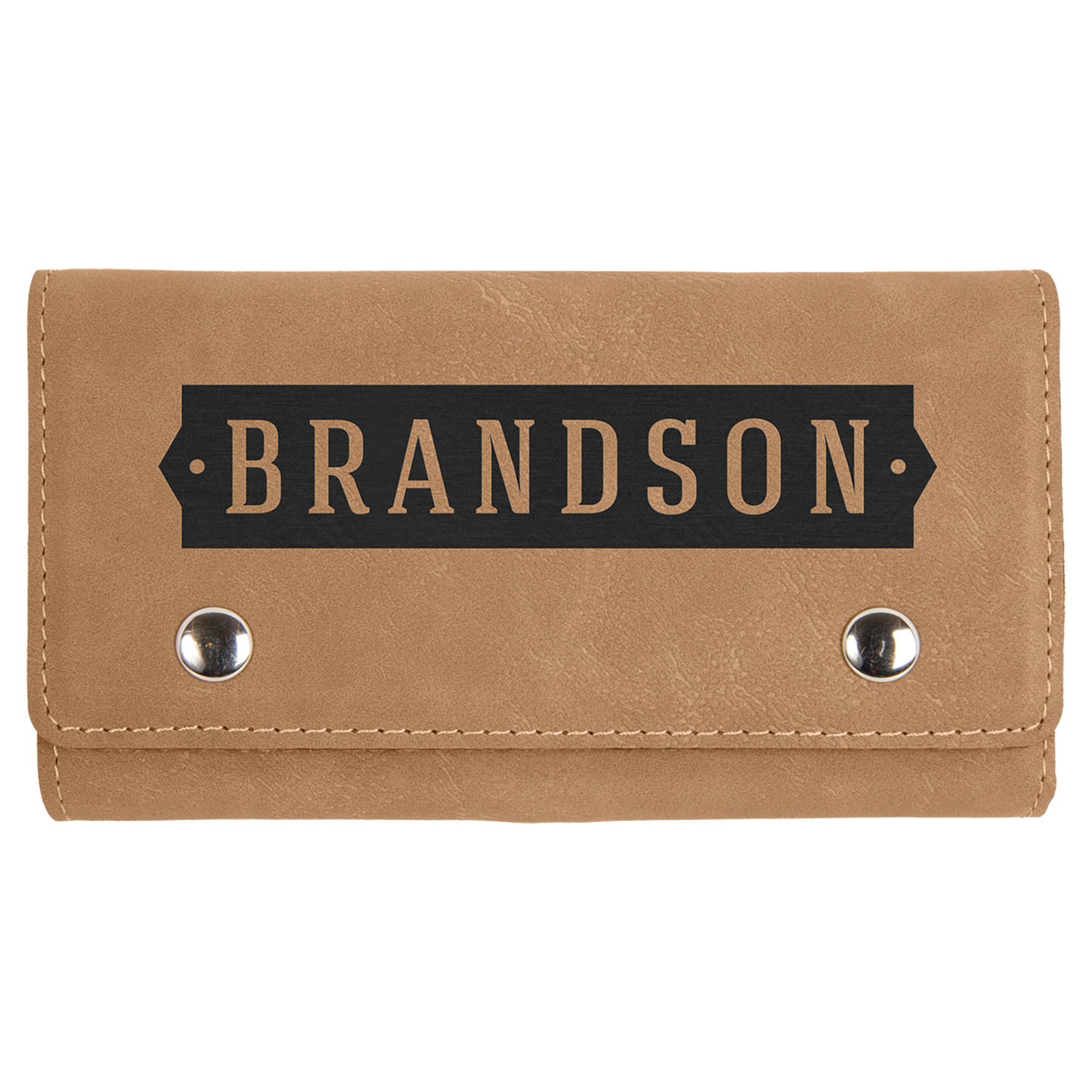 6-1/2" x 3-3/4" Two Card Leatherette 5 Dice Set