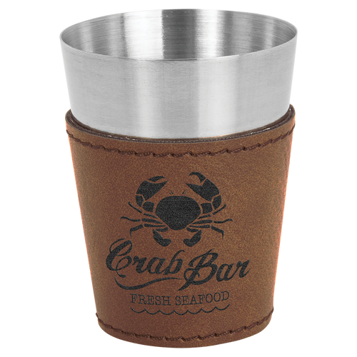 2 oz. Leatherette Shot Glass