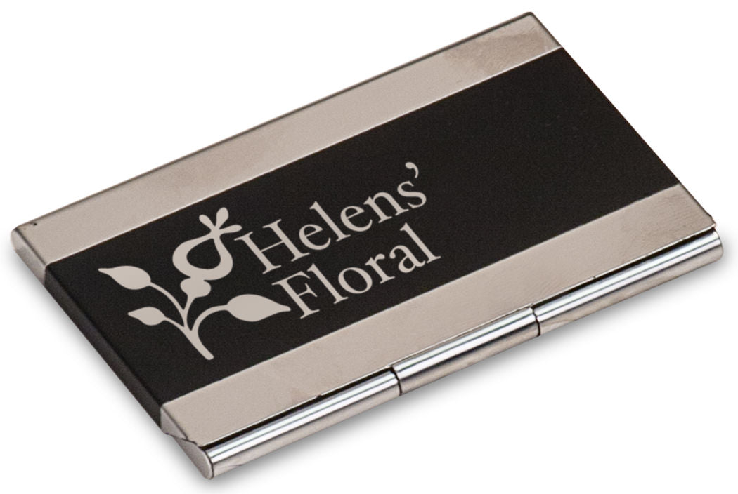 3 3/4" x 2 1/2" Metal Business Card Holders