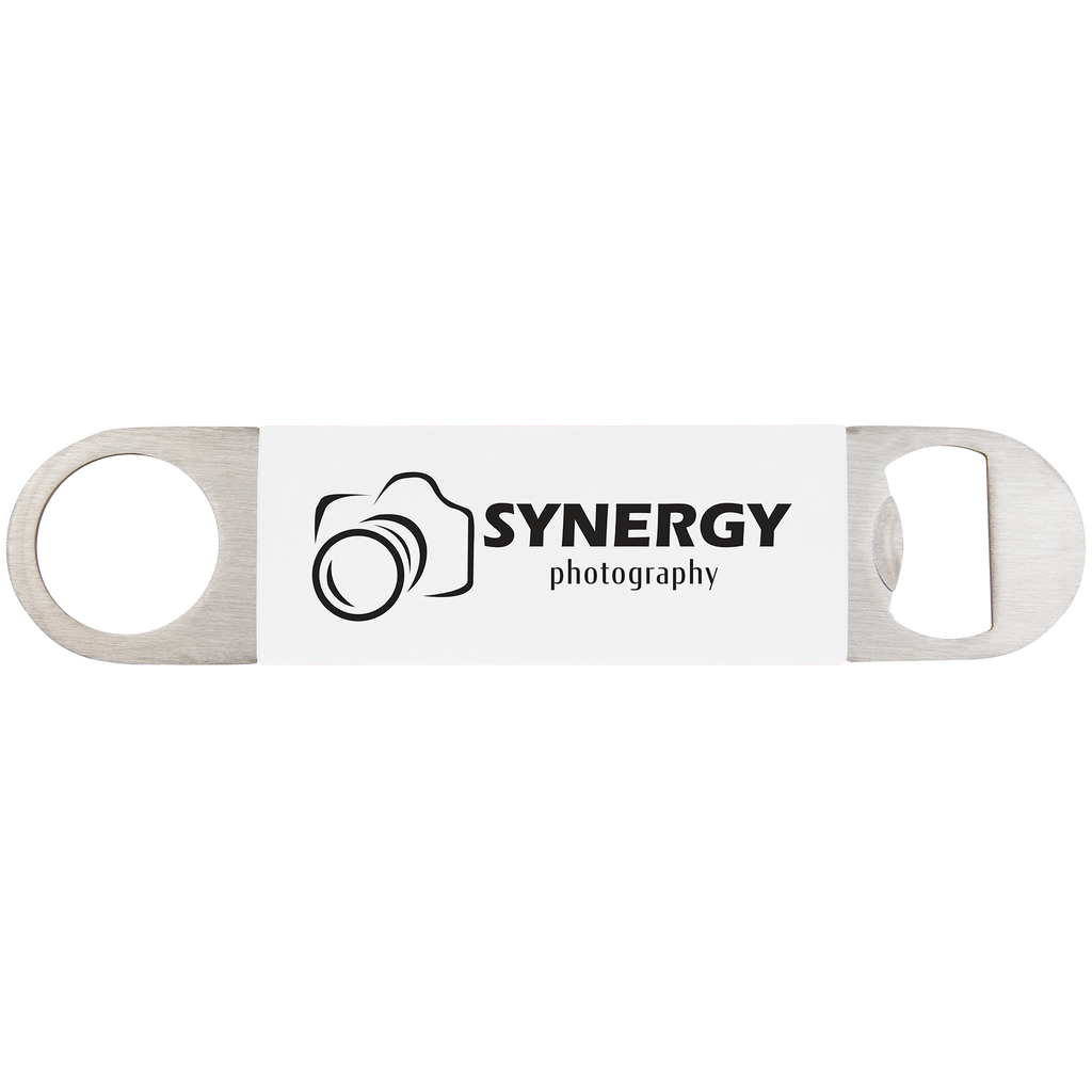1-1/2" x 7" Bottle Opener with Leatherette Grip