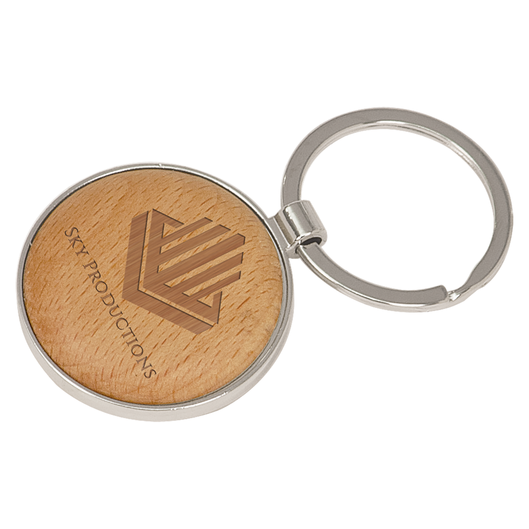 Silver/Wood Keychains
