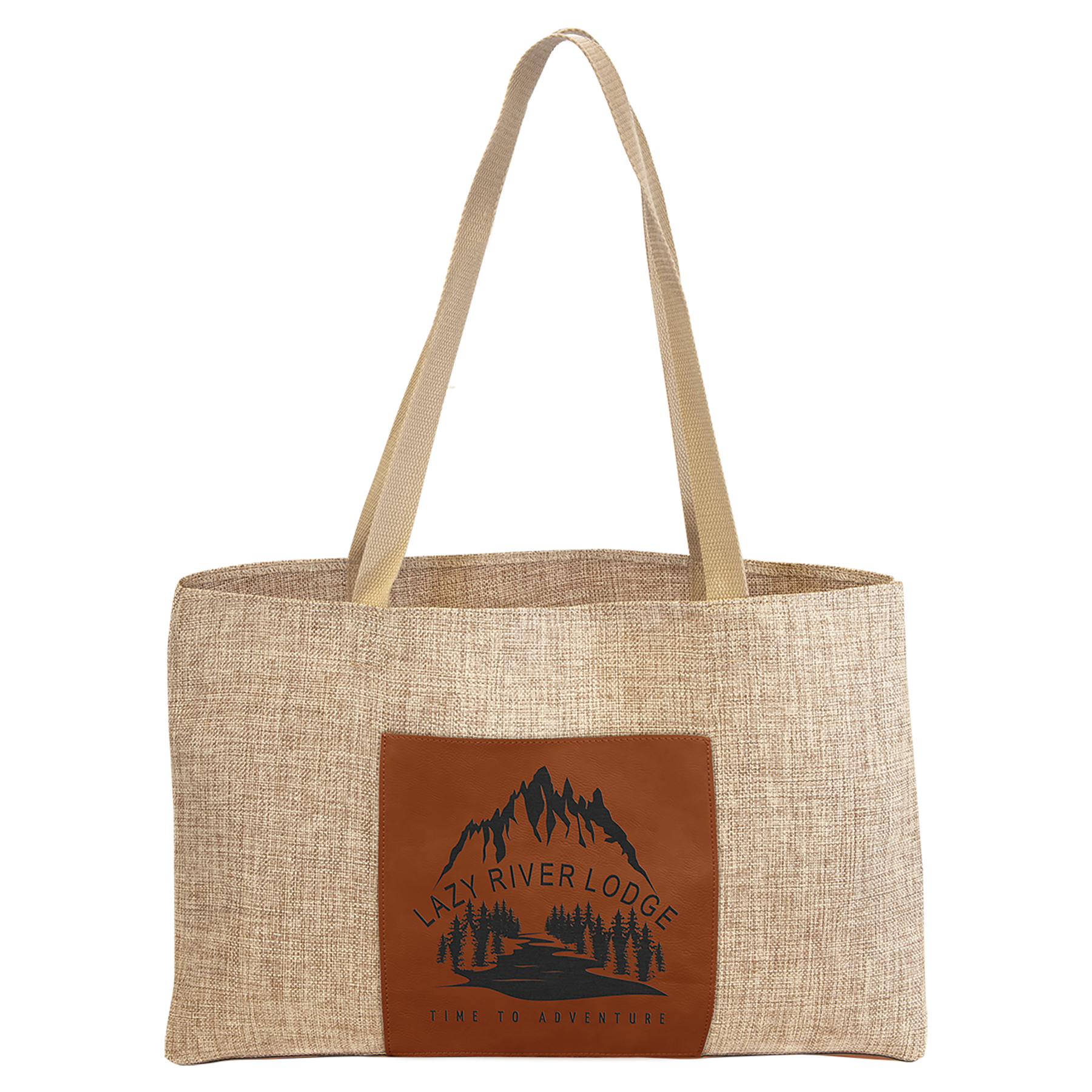 19" x 12" Tote Bags with 5" Leatherette Gusset
